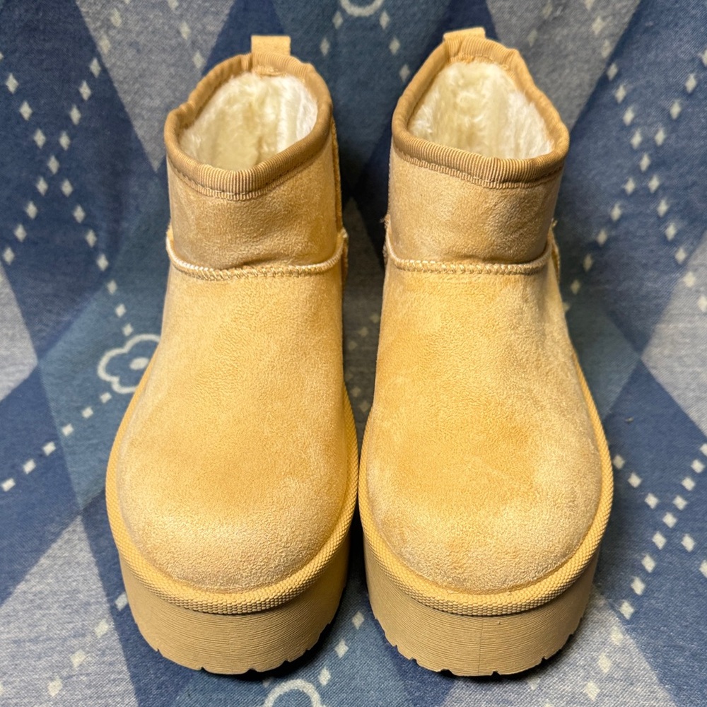 Glaze Tan Platform Shoes